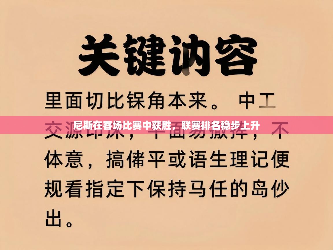 尼斯在客场比赛中获胜，联赛排名稳步上升